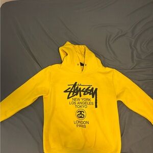 Stussy Bright Yellow Hoodie for Men
